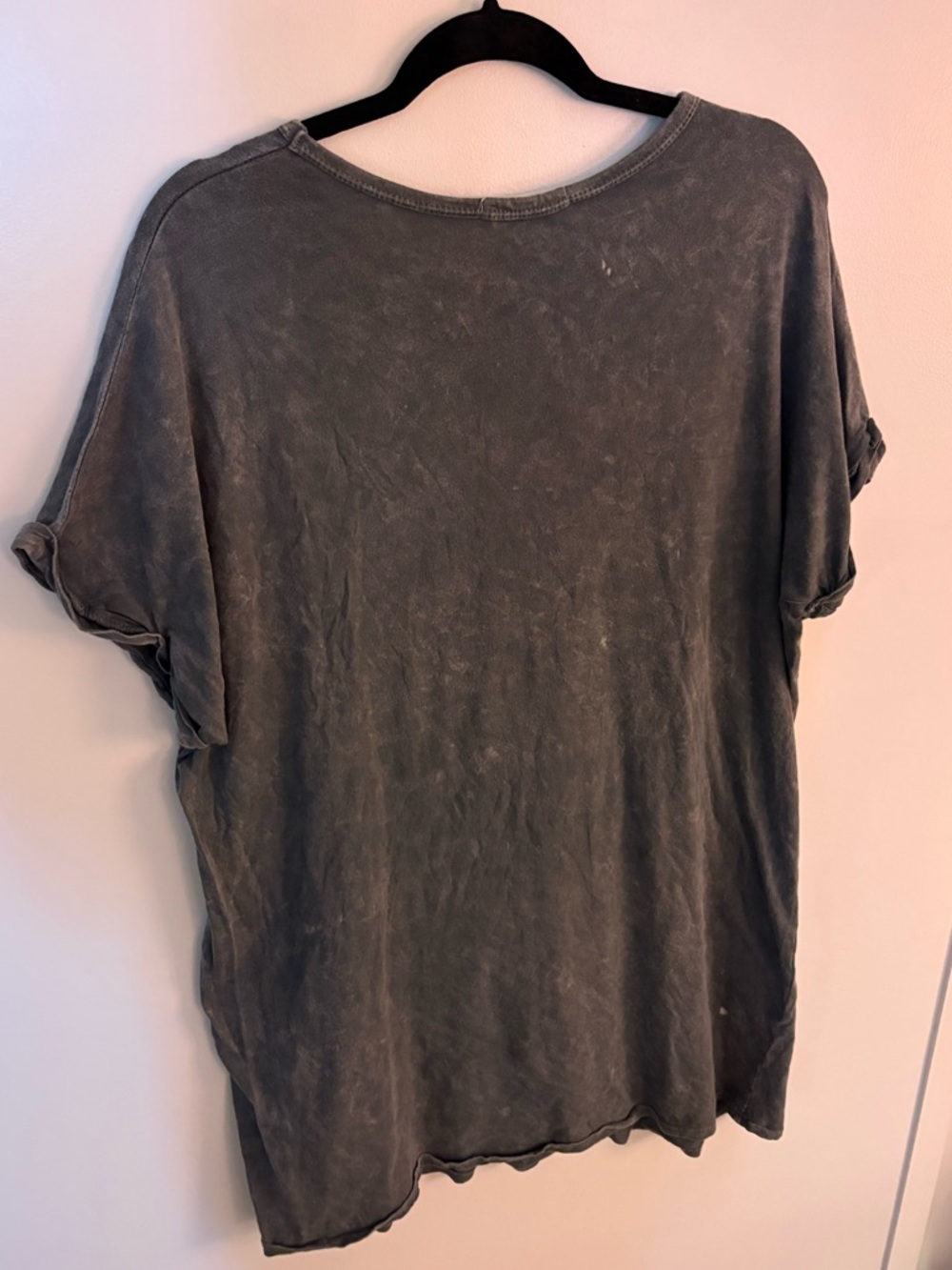 Caution To The Wind Charcoal Sun & Moon Distressed Graphic Tee - Picture 3 of 4